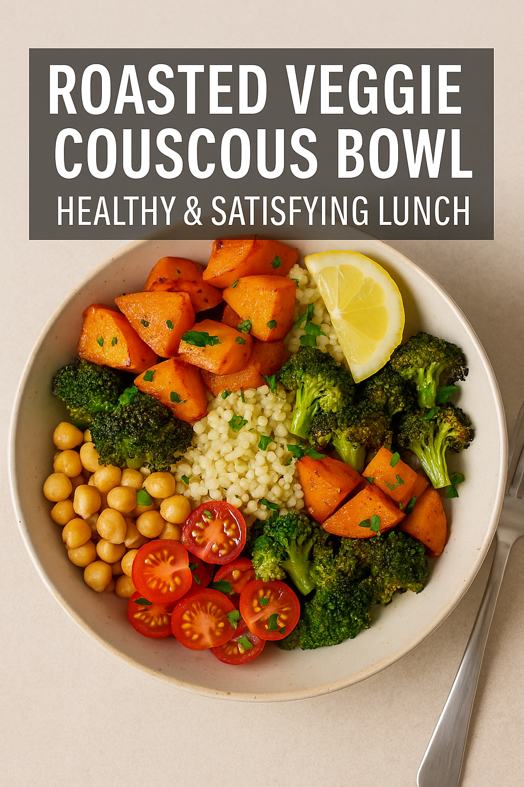 Roasted Veggie Couscous Bowl: A Colorful & Satisfying Lunch