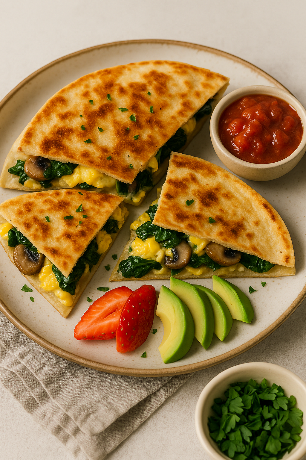 Mushroom & Spinach Breakfast Quesadilla: A Savory Morning Favorite