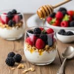 Greek yogurt dessert recipes with berries and granola