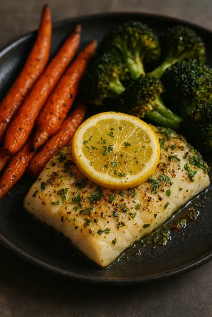  Low calorie dinner lemon herb cod
