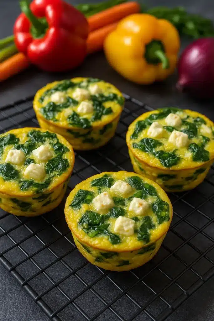 ow calorie breakfast spinach egg muffins